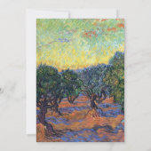 Invitation Oliveraie de Vincent Van Gogh Impressionnisme Art (Dos)