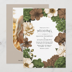 Invitation Oliveraie, Figuier Brun & Mariage Lin Chaleur