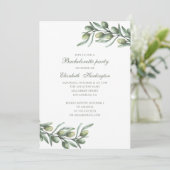 Invitation Olives. Bachelorette italienne. Botanique d'été (Debout devant)