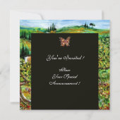 Invitation OLiviers en Toscane,jaune vert noir (Dos)