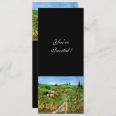 Invitation OLIVIERS EN TOSCANE, vert noir (Devant / Derrière)