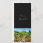 Invitation OLIVIERS EN TOSCANE, vert noir (Devant)