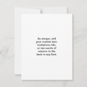 Invitation Om en noir et or - Namaste (Dos)