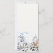 Invitation Omaha Nebraska Watercolor Landscape Wedding  Menu (Dos)