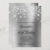 Invitation Ombre à huile satinée diamant Confetti (Devant / Derrière)