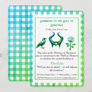 Invitation Ombre Balle Fantastique Naissance Design Script