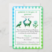 Invitation Ombre Balle Fantastique Naissance Design Script (Devant)