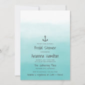 Invitation Ombre Beach Destination Ancre Océanique Fête des m (Devant)