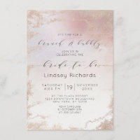 Ombre Blush Pink Frosted Brunch & Bubbly Douche