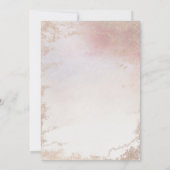 Invitation Ombre Blush Pink Frosted Foil Mariage moderne (Dos)