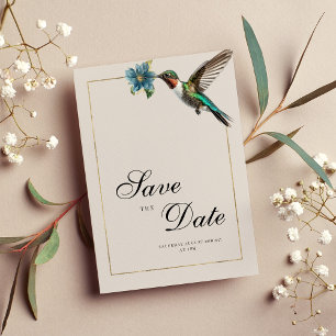 Invitation Ombre de cendres douces colibri coloré Enregistrer