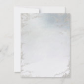Invitation Ombre Dusty Blue Frosted Silver Party (Dos)