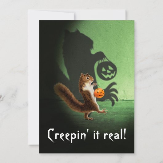 Invitation Ombre Écureuil Flippante (Devant)