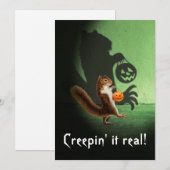 Invitation Ombre Écureuil Flippante (Devant / Derrière)