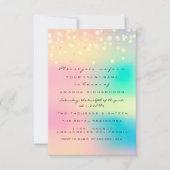 Invitation Ombre Holographique bulle nuptiale douce 16e Confe (Devant)