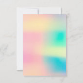 Invitation Ombre Holographique bulle nuptiale douce 16e Eyela (Dos)