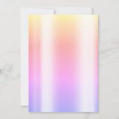 Invitation Ombre Neon Sweet moderne 16 (Dos)