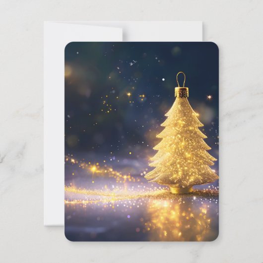 Invitation Ombré noir violet Golden Sparkles de luxe Nouvel A (Dos)