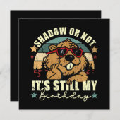 Invitation ombre ou pas c'est toujours mon anniversaire (Devant / Derrière)