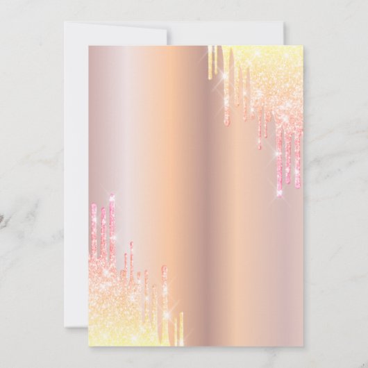 Invitation Ombre Parties scintillant Drop Tiara Robe Quinceañ (Dos)