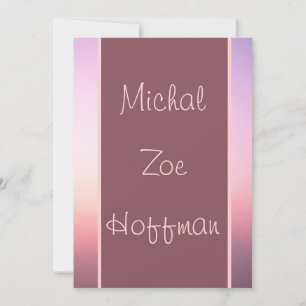 Invitation Ombre Plum