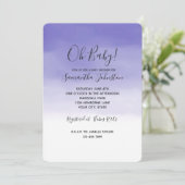 Invitation Ombre pourpre fille (Debout devant)