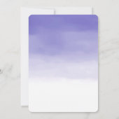 Invitation Ombre pourpre fille (Dos)