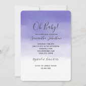 Invitation Ombre pourpre fille (Devant)