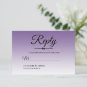 Invitation Ombre Tropical Purple Sweet 16 RSVP (Debout devant)