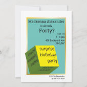 Invitation OMG 40e fête d'anniversaire Fantastique femmes Ann (Dos)