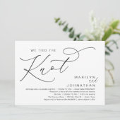 Invitation On A Fait Le Knot, Mariage Elopement Dinner Party (Debout devant)