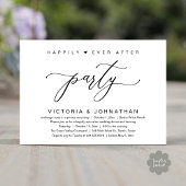 Invitation On A Fait Le Knot, Mariage Elopement Dinner Party