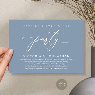 Invitation On A Fait Le Knot, Mariage Elopement Dinner Party