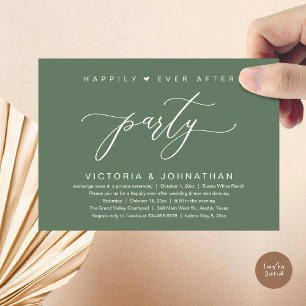 Invitation On A Fait Le Knot, Mariage Elopement Dinner Party
