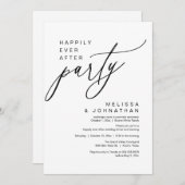 Invitation On a noué le noeud, Romantic Mariage Dinner Party (Devant / Derrière)