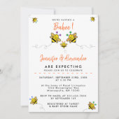 Invitation On a un bébé ! Baby shower couple (Devant)