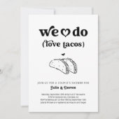 Invitation On aime Tacos Couples Wedding shower Fiançailles (Devant)