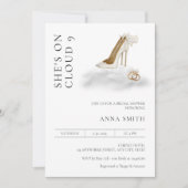 Invitation On cloud 9 Bridal Shower Modern Minimalist  (Devant)