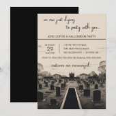 Invitation On est juste en train de mourir à la fête d'Hallow (Devant / Derrière)