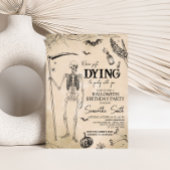 Invitation On meurt à la fête d'Halloween