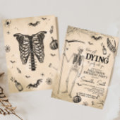 Invitation On meurt à la fête d'Halloween