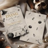 Invitation On meurt à la fête gothique d'Halloween