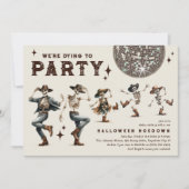 Invitation On meurt pour fêter Halloween Hoedown (Devant)