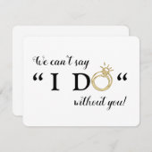 Invitation On ne peut pas dire que je le fasse sans toi | Veu (Devant / Derrière)