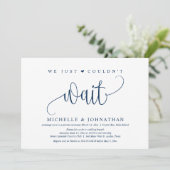 Invitation On ne pouvait pas attendre, Mariage Elopement Part (Debout devant)
