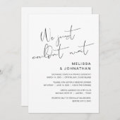 Invitation On ne pouvait pas attendre, Mariage Elopement Part (Devant / Derrière)