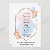 Invitation On peut à peine attendre le thème de l'ours que le (Devant / Derrière)