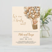 Invitation On peut attendre avec impatience la montgolfière e (Debout devant)