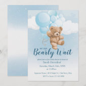 Invitation On peut attendre - Baby Boy (Devant / Derrière)