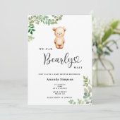 Invitation On peut attendre baby shower (Debout devant)